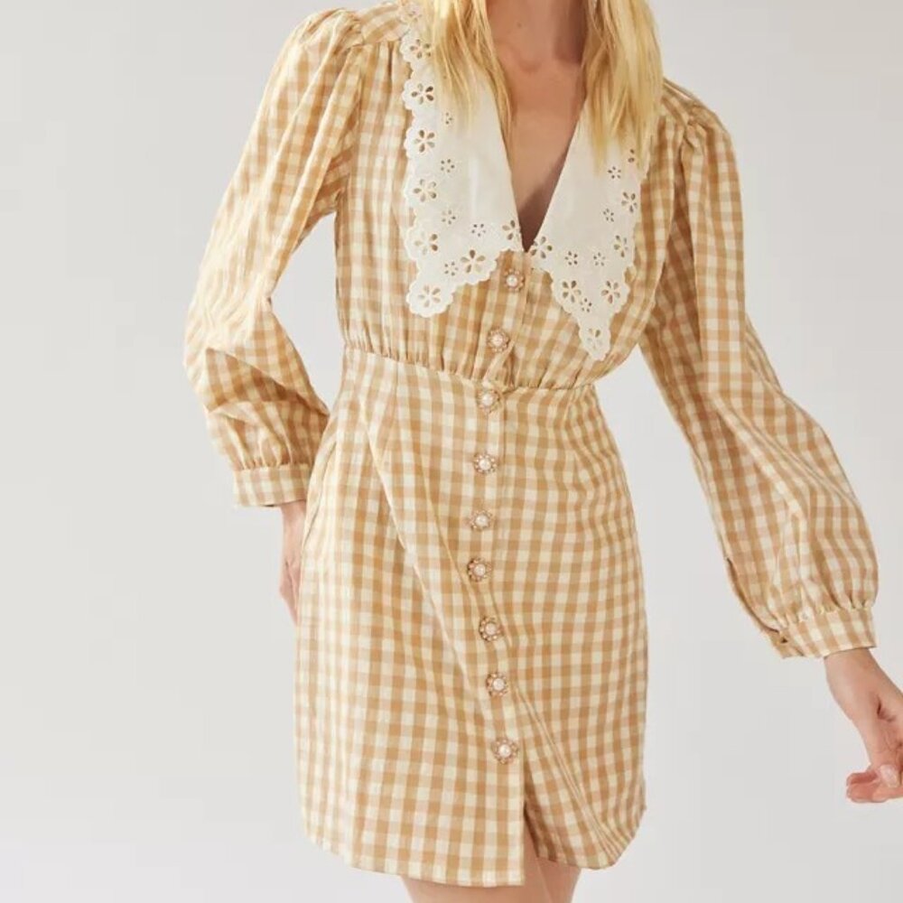 Sister Jane Honey Gingham Mini Dress